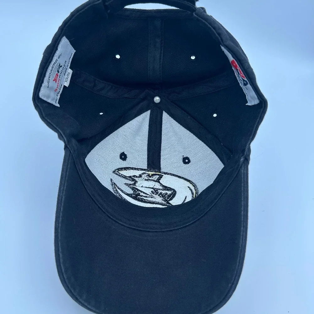 Vintage Charlotte Knights Hat Bimm Ridder Youth Black Cotton Sporty Streetwear